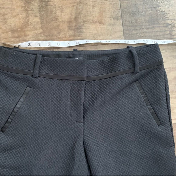 Ann Taylor LOFT marisa black quilted capris - Picture 6 of 9